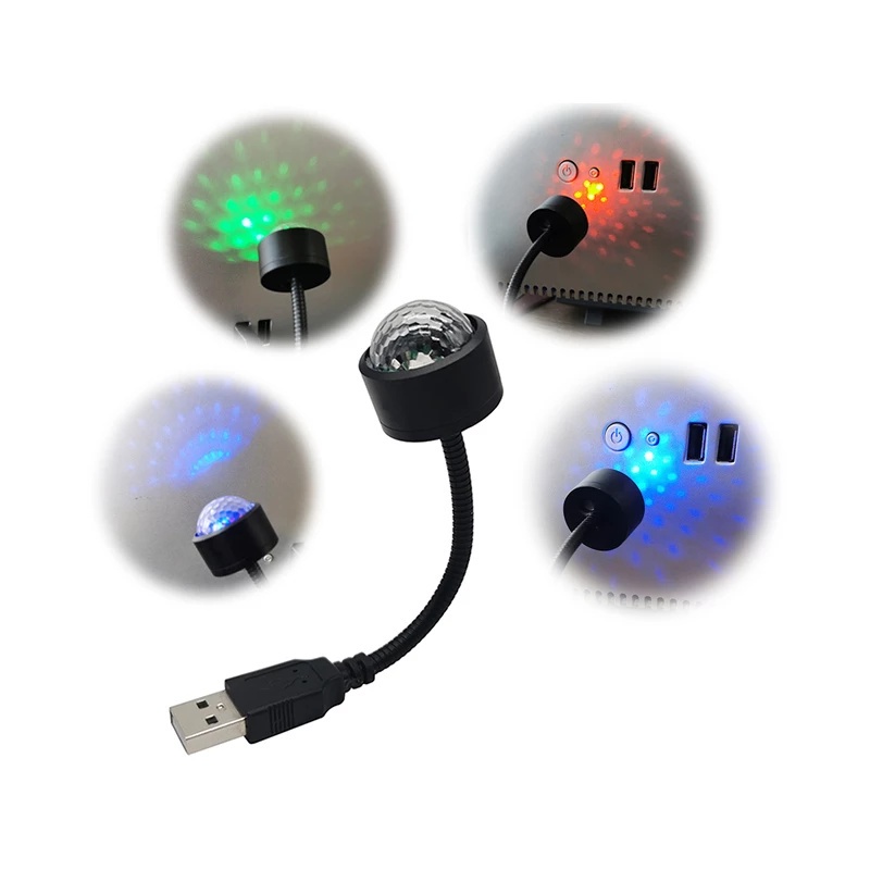 Lampu Disko Led Rgb Usb Warna-Warni Untuk Dekorasi Pesta / Bar / Club