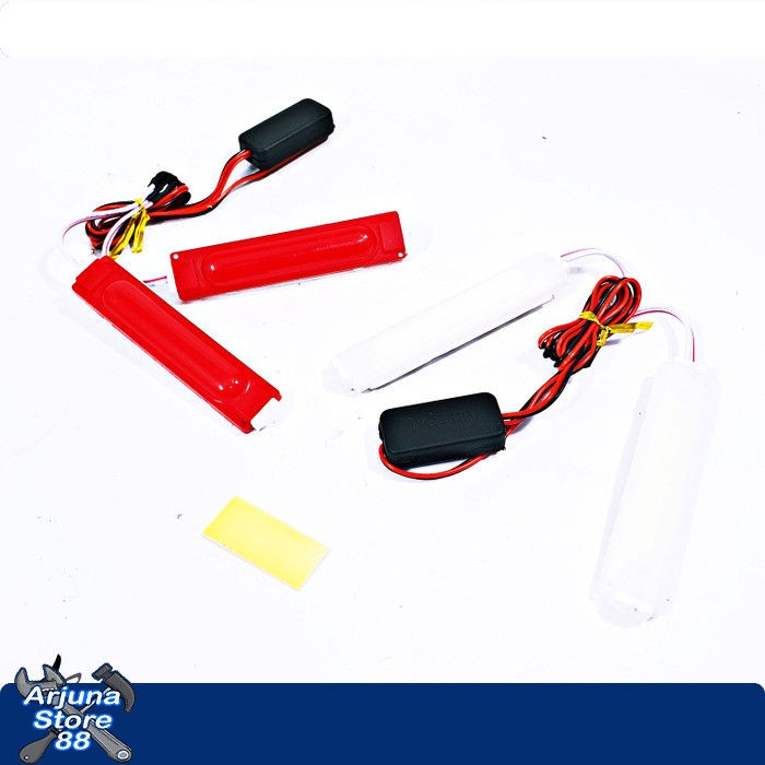 Lampu Plasma LED Tempel Model Stick Panjang  Merah Dan Putih