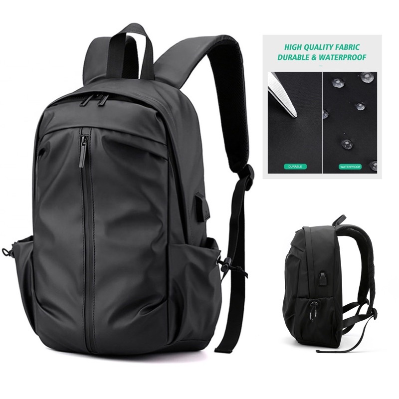 Tas Ransel Laptop Usb Premium Anti Air Original Bisa Untuk Cas Hp