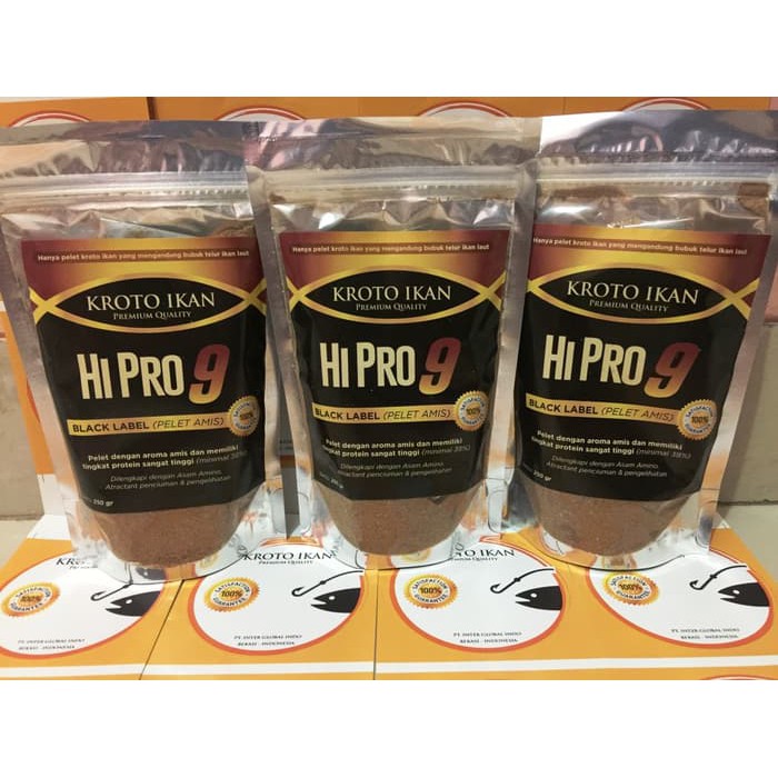 Pelet Amis Hipro9 / Umpan Ikan Mas, Umpan Ikan Tombro, Ikan Mujair