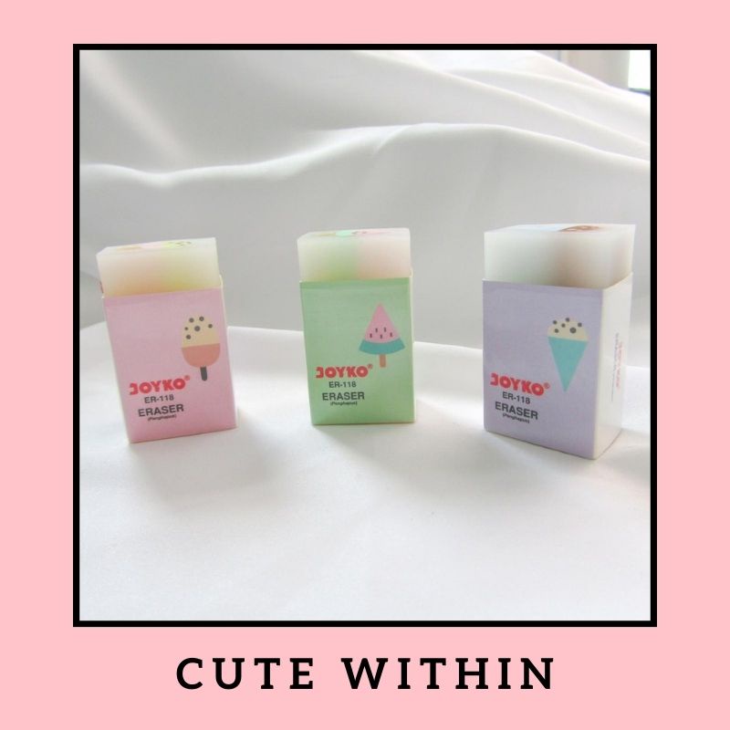 

118 ICE CREAM LUCU UNIK ALAT TULIS ERASER WANGI BERSIH HADIAH MAINAN ANAK CUTE WARNA WARNI KARAKTER BAGUS AWET MURAH TAHAN LAMA