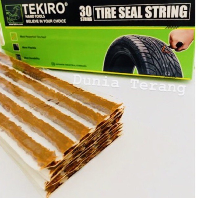 Karet Tambal Ban Tubeless TEKIRO isi 5 bj Refill Isi Ulang Cacing Lem Karet Tubles Tire Seal String