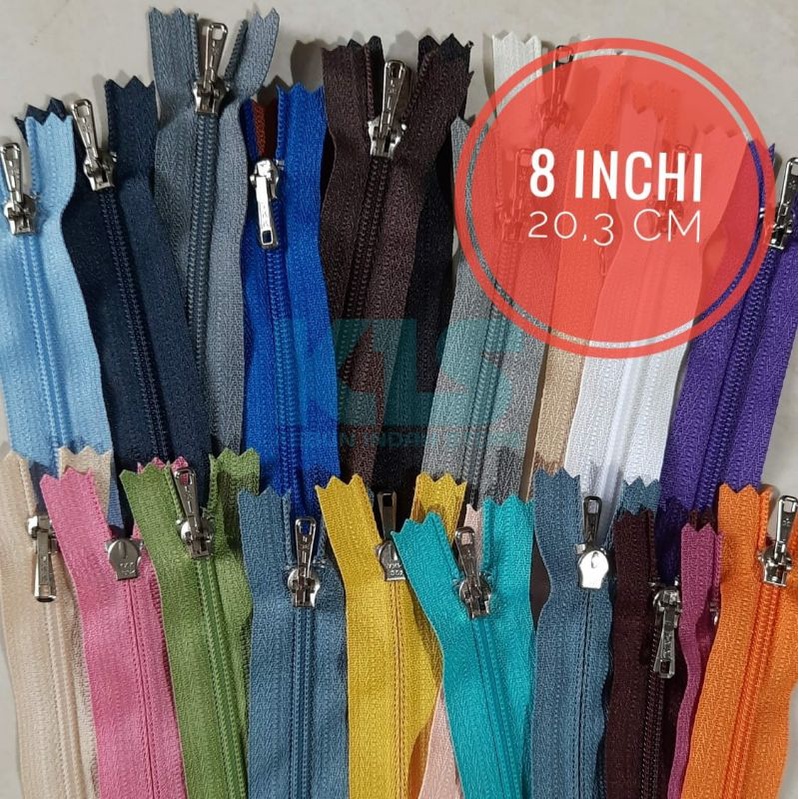 Resleting YKK 20cm (8inchi) CFC39 Kualitas Super