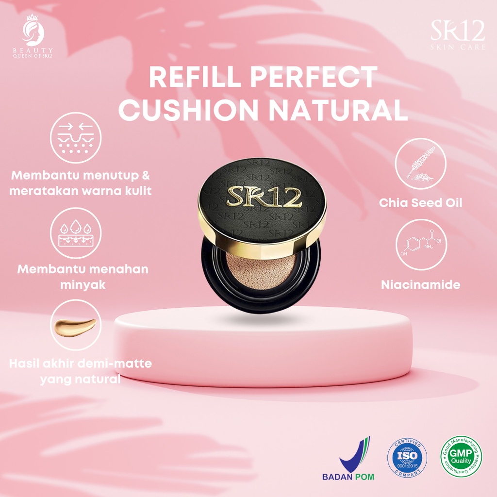 Perfect Cushion Natural High Coverage Poreless Flawless Foundation Long Lasting SPF 30 Waterproof Total Cover BB Cushion Makeup Foundation Demi Matte