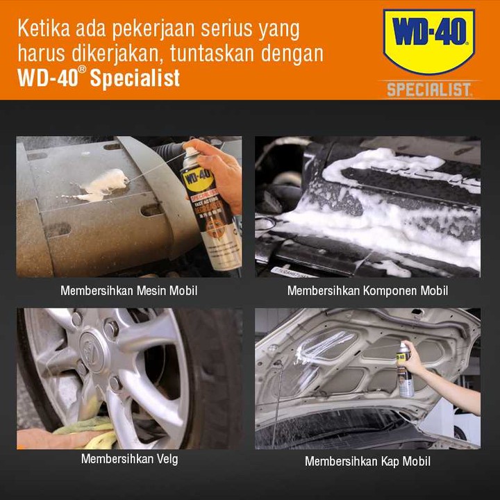 WD 40 Degreaser WD40 Specialis Pembersih Ruang Mesin Sisa Oli dan Kerak Mobil Dan Motor Made in USA