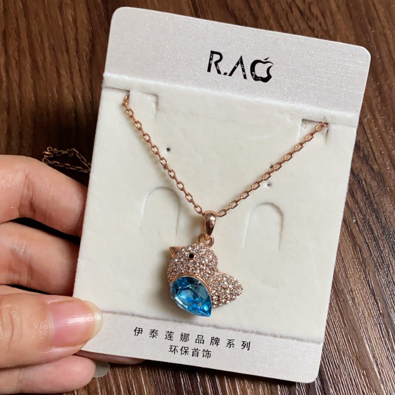 Kalung Gold Plated Lapis Emas Import Korea Kualitas Premium KGP008 Bird Zircon