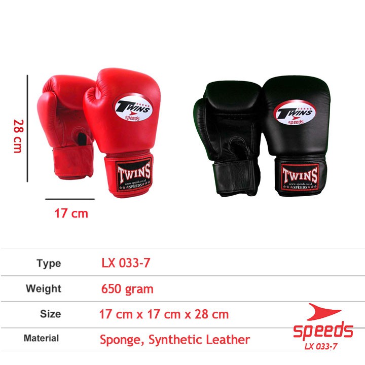 (MAINANKYU) Boxing Gloves Sarung Tinju Twins MMA Muay Thai / Boxing Gloves Sports Punch Training Import 033-7