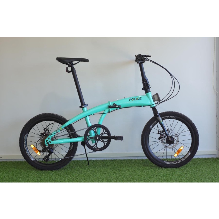 Khusus Exspedisi Sepeda Lipat Element Police Folding Bike Milan 20 Inch 8 Speed New 2021 Garansi Termurah-Tosca
