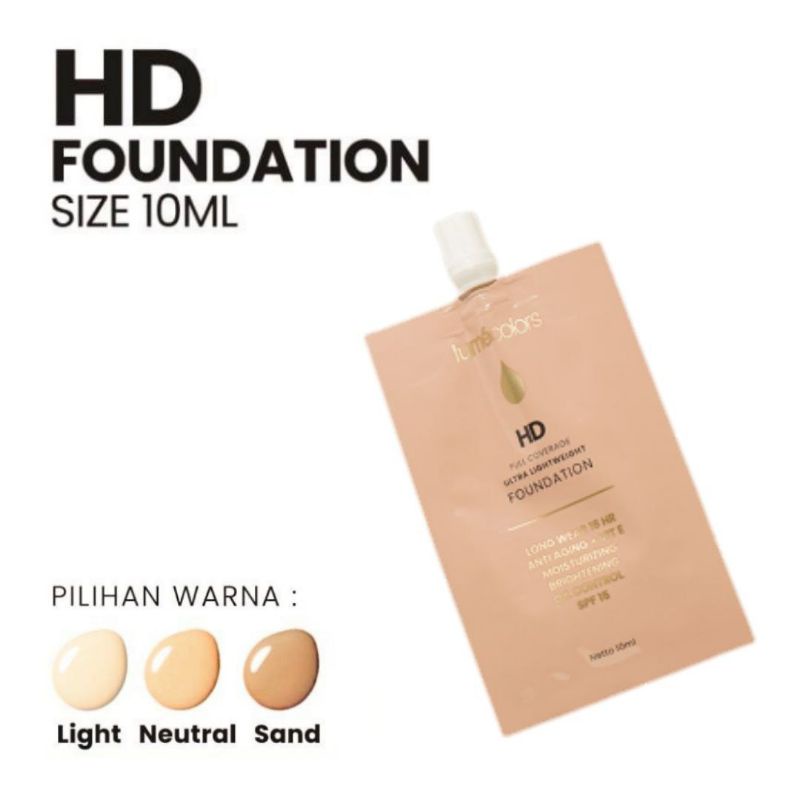 Foundation Lumecolors 10ml (Alas Bedak)