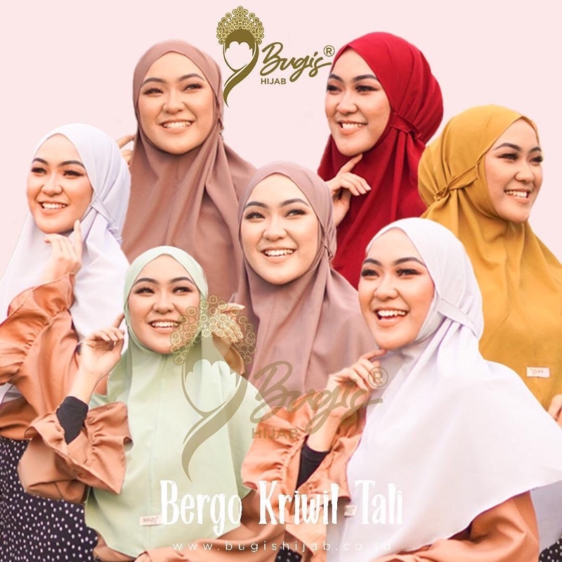 BERGO MARYAM KRIWIL TALI BUGIS HIJAB