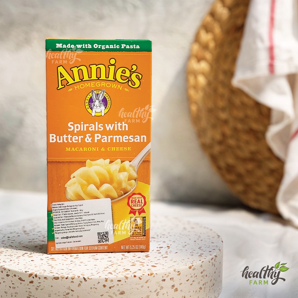 Annies / Annie’s Spirals with Butter &amp; Parmesan / Organic Pasta Organik / Makaroni Keju