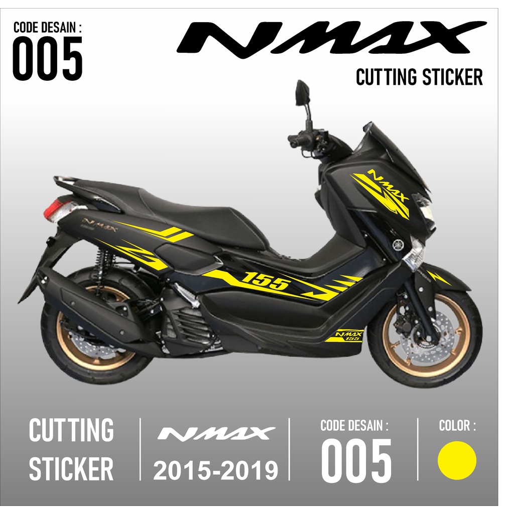 Cutting Sticker Nmax -  Aksesoris Motor Stiker Yamaha Nmax Old Skotlet Sticker Striping Lis Variasi 