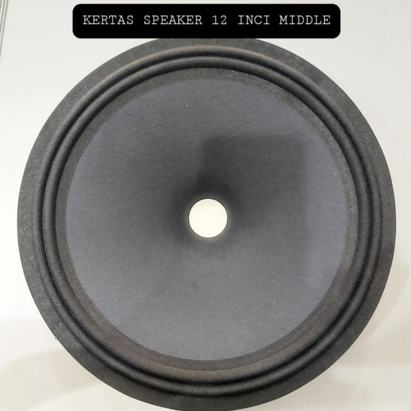 Kertas Daun Speaker 12 Inci Middle Polos Diameter 38.5 MM Conus Speker