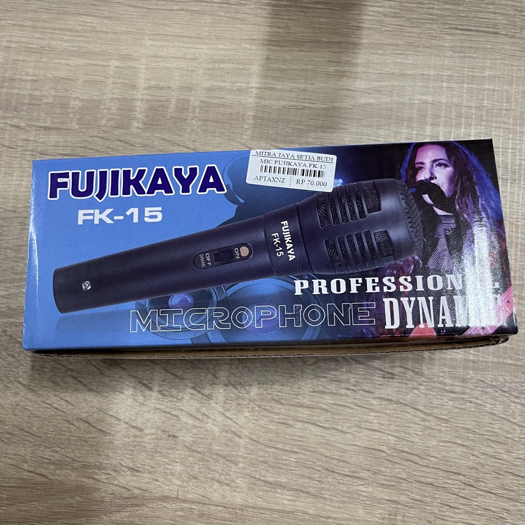 Mic Fujikaya FK-15 / Mikropon Kabel / Mik Kabel / Mic Tangan Microphone