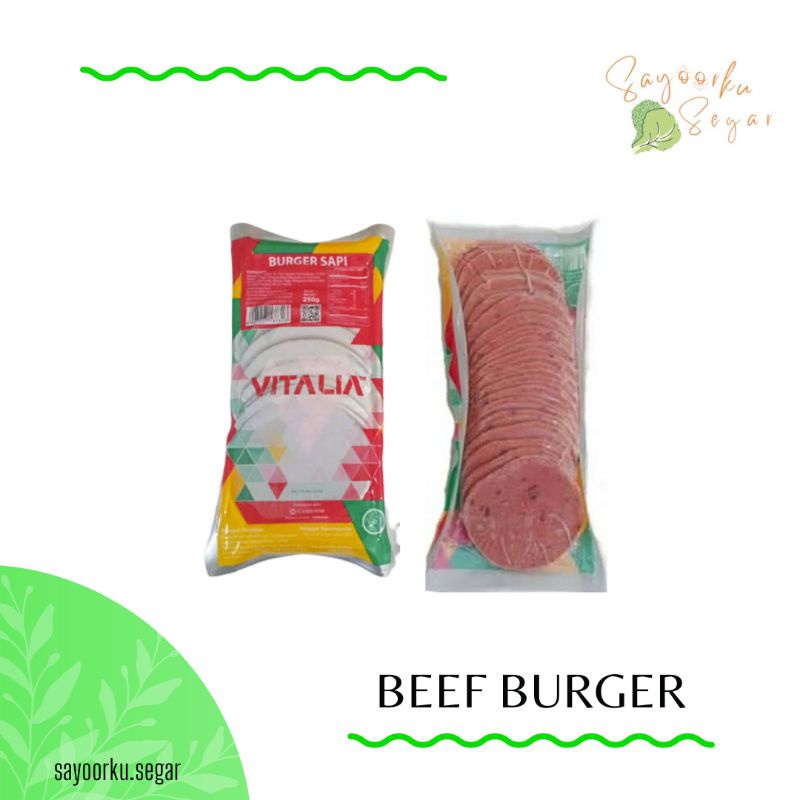 

Beef burger vitalia / burger sapi