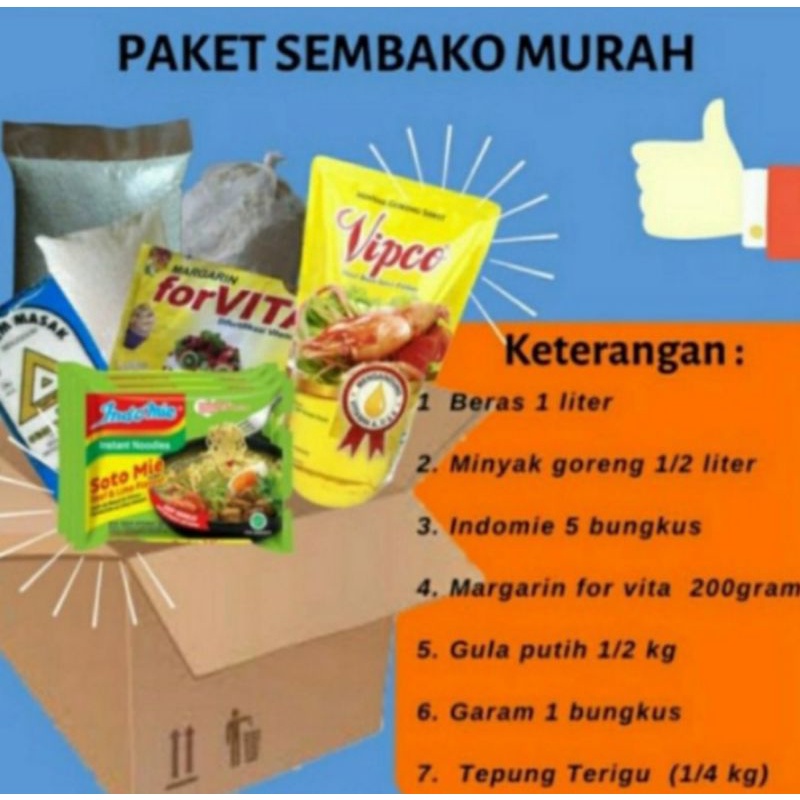 

Paket Sembako Murah & Hemat