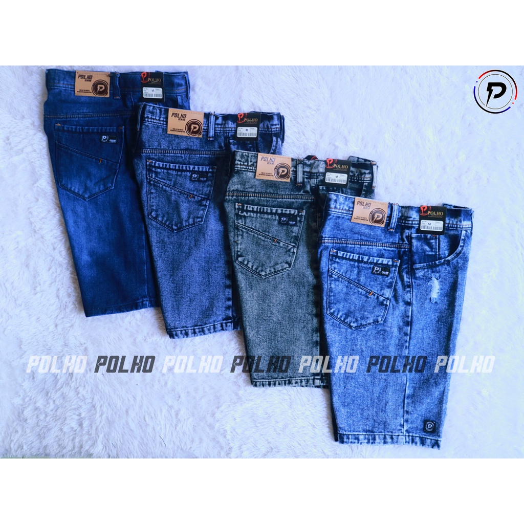 [Bisa COD]Celana Jeans Pendek Sobek Pria Wisker Jeans Pendek Ripped Robek Pria Premium Distro