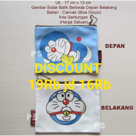 

Pencil Case Kanvas Serbaguna