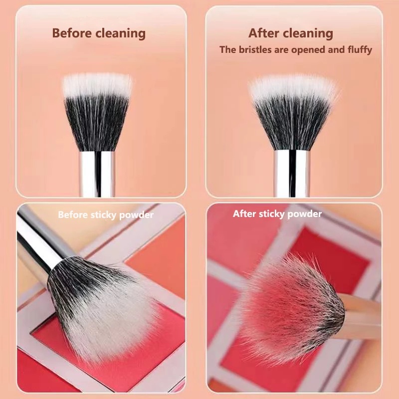 1 Pc Brush Makeup Multifungsi Double Layer Untuk Blush Contour Wajah