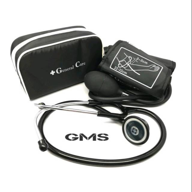 Paket Tensi + Stethoscope Black Edition