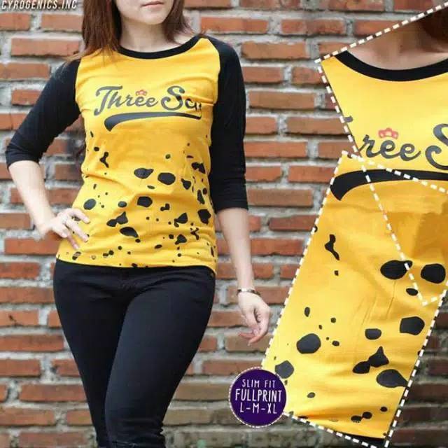 READY STOCK Kaos raglan cewek premium best seller badan READY STOCK Kaos raglan cewek premium best seller badan
