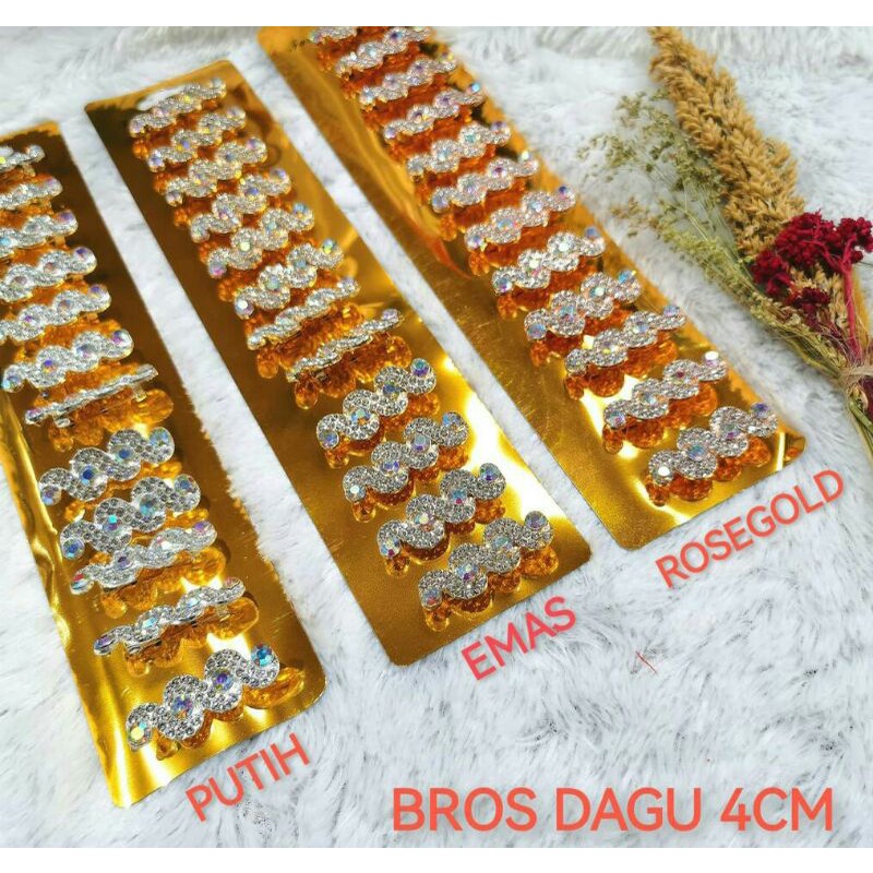 Bros dagu / bros permata / bros mutiara / bros cantik