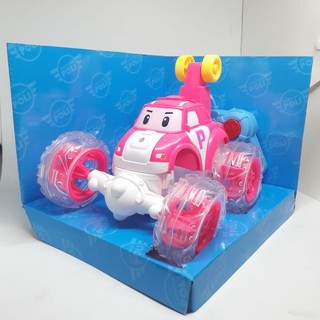 RC STUNT CAR ROBOCAR PMobil stunt dengan karakter Robocar Poli bisa akrobat, jungkir balik, berjalan