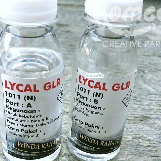 

MU7 Resin Lycal Lical Bening Lentur 1011 Name Tag Papan Nama 100 ml ➼ (Stock Banyak)