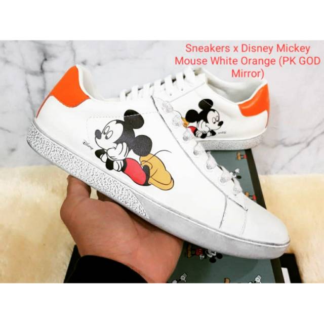 Sepatu Fashion Gucci Ace Sneaker Mickey Mouse