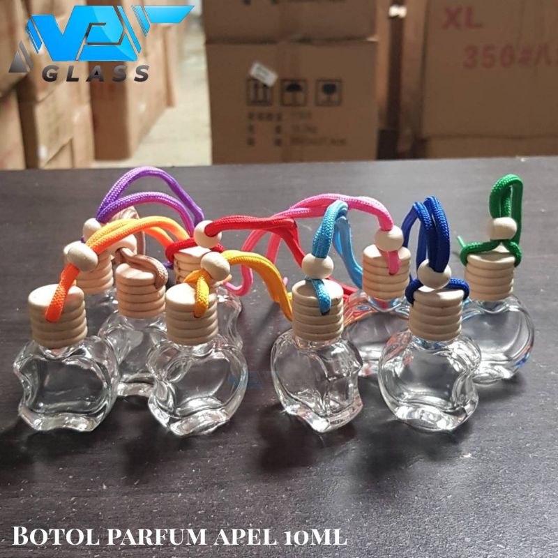 BAMB10 botol kosong parfum mobil gantung apel / botol parfum apel 10ml