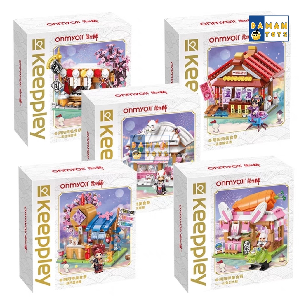 Keeppley Food Streets Onmyoji Mainan Diy