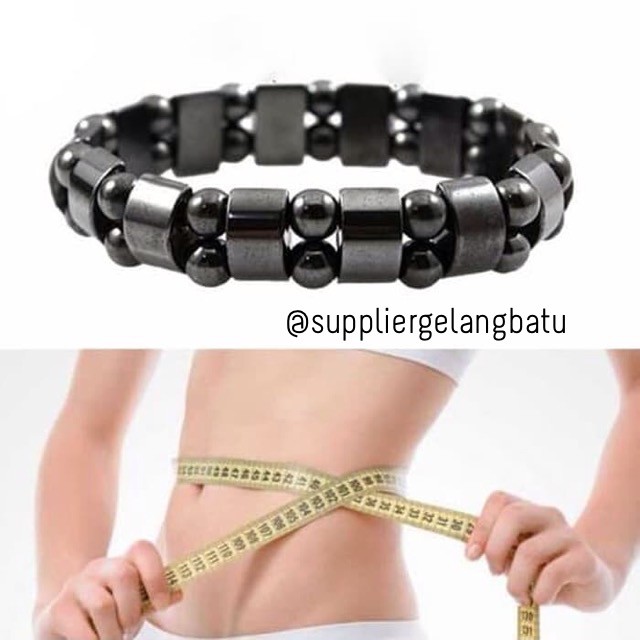 gelang kesehatan magnetice solusi diet sehat premium magnet tormalin aksesoris pria wanita fashion