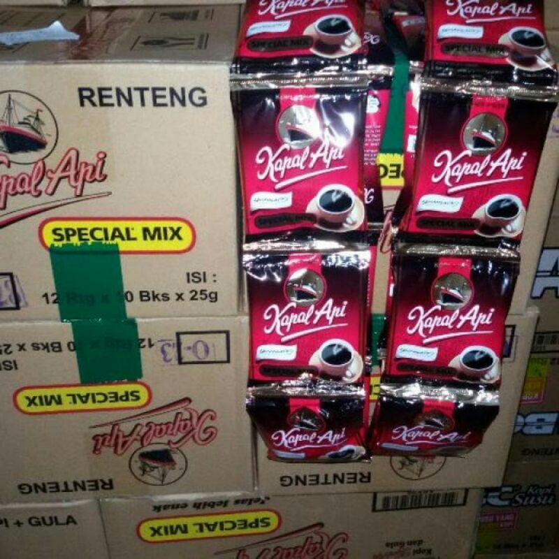 

Kopi Kapal Api Mix Minuman Serbuk Instant (1 Renceng=10Sachet )