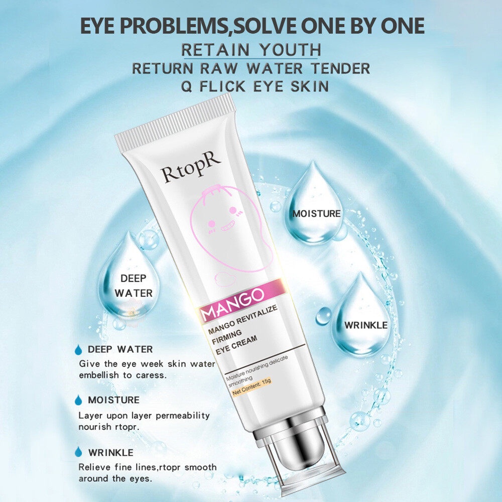 RtopR Moisturizing Eye Cream Meremajakan dan Mengencangkan Krim Mata Anti Kerut Krim Mata Perawatan Kulit Anti Penuaan