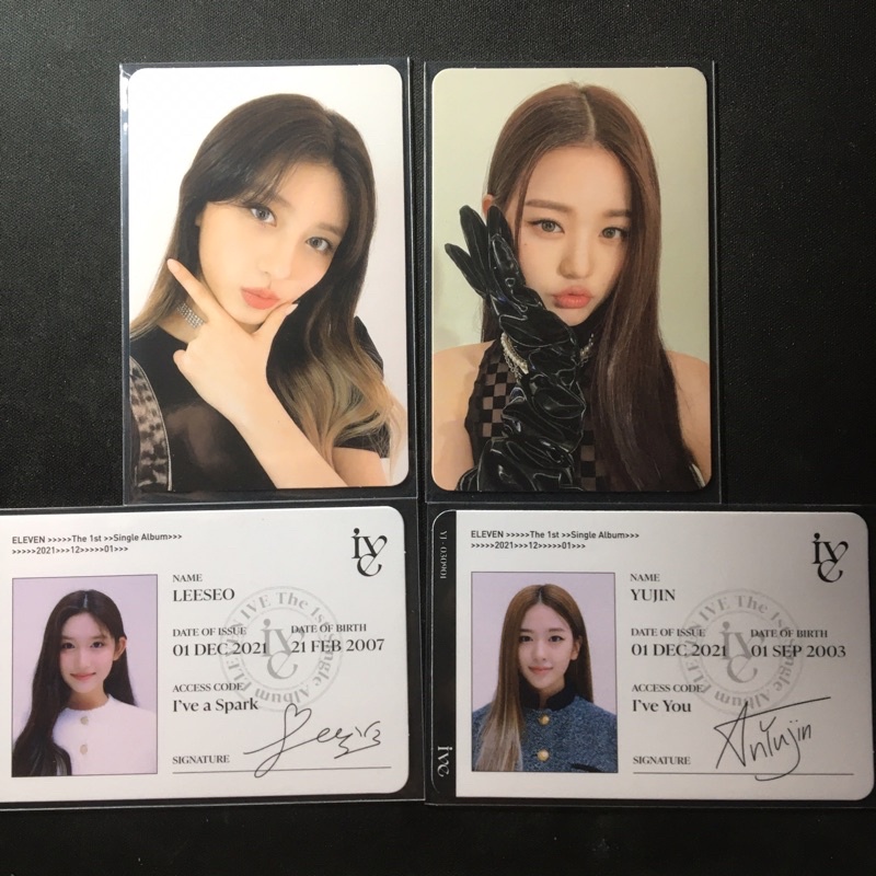 PC IVE ELEVEN WONYOUNG GAEUL ID CARD | YUJIN GAEUL LIZ WONYOUNG REI LEESEO