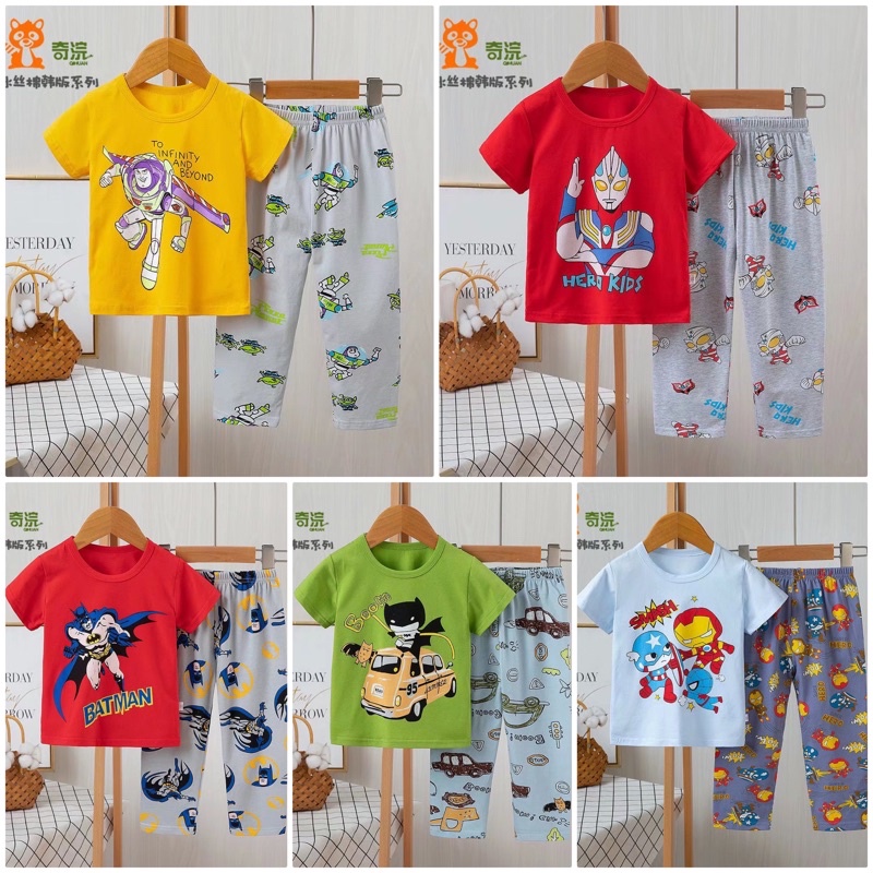 Piyama Anak New Ku Bao Lengan Pendek Boy 4