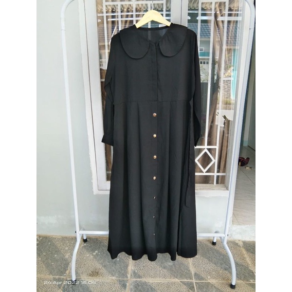 Gamis Hitam ||Gamis daily|| gamis muslimah|| Gamis Wolfies