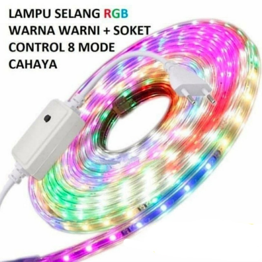 Lampu LED strip Selang RGB Warna Warni Waterproof Indoor Outdoor