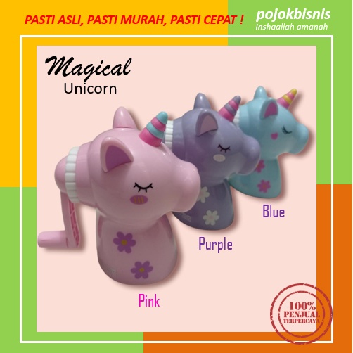 SERUTAN PENSIL UNICORN / SERUTAN PENSIL DUDUK MEJA / RAUTAN PENSIL UNICORN XIAOLINGJING SHARPENER