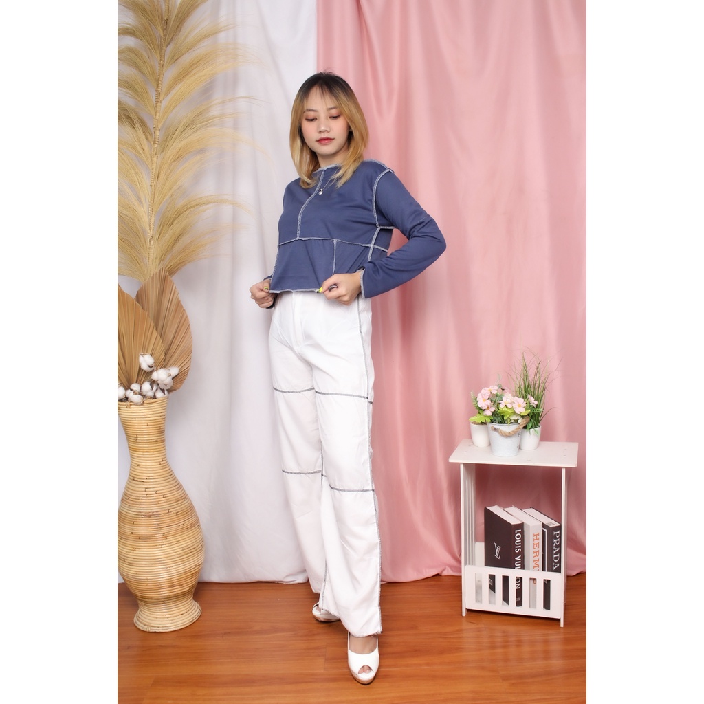 [12.12] RX Fashion - Lezy Kulot Pants / CAVY CROP / MARIE TOP