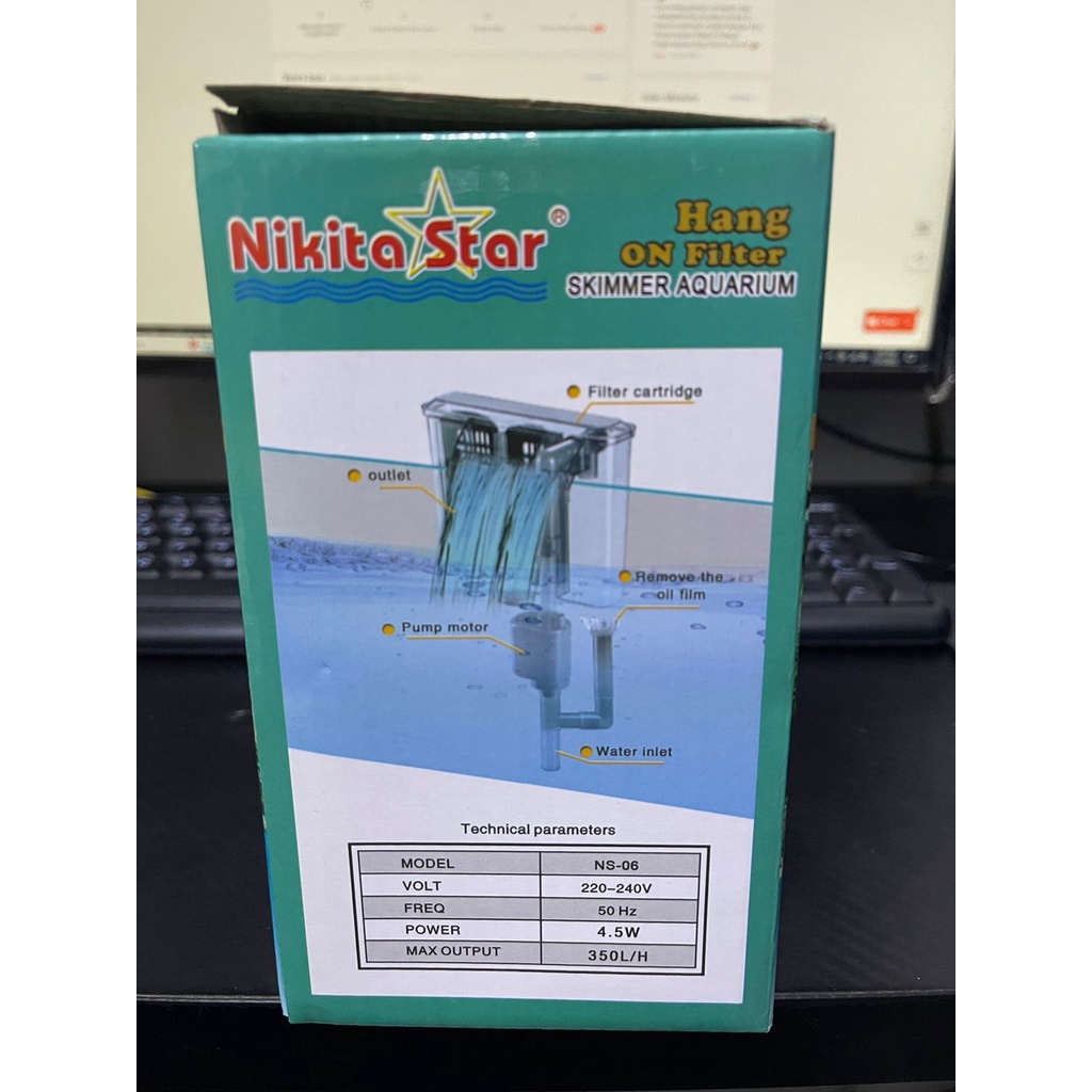 NIKITA STAR NS 06 / NS06 HANG ON FILTER FILTER GANTUNG AQUARIUM