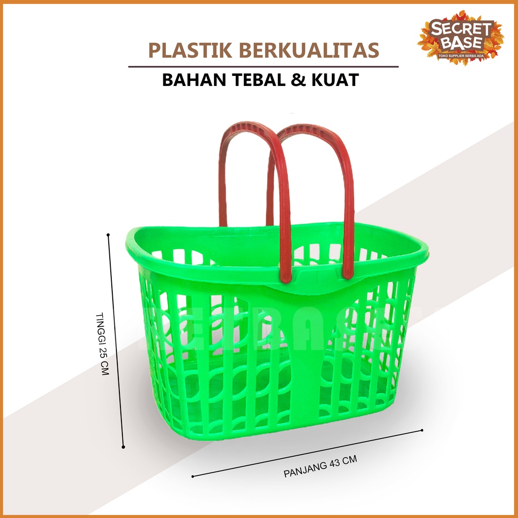 Jual Keranjang Pasar Keranjang Serbaguna Belanja Supermarket Plastik Shopee Indonesia 5770