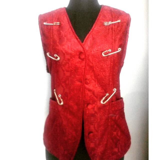 Rompi Outer merah maroon