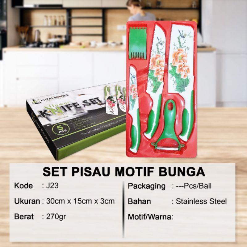 flowers pisau set bunga knife set motif bunga pisau set motif
