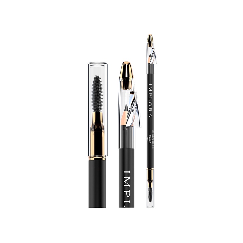 IMPLORA Eye Brow Pencil 2 IN 1 ( PENSIL + SERUTAN + SIKAT ) ORIGINAL BPOM / 2IN1 PENSIL ALIS IMPLORA