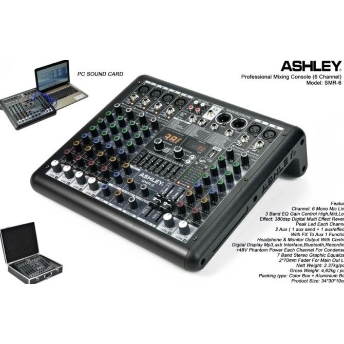 Mixer Audio Ashley SMR 6 SMR6 ORIGINAL