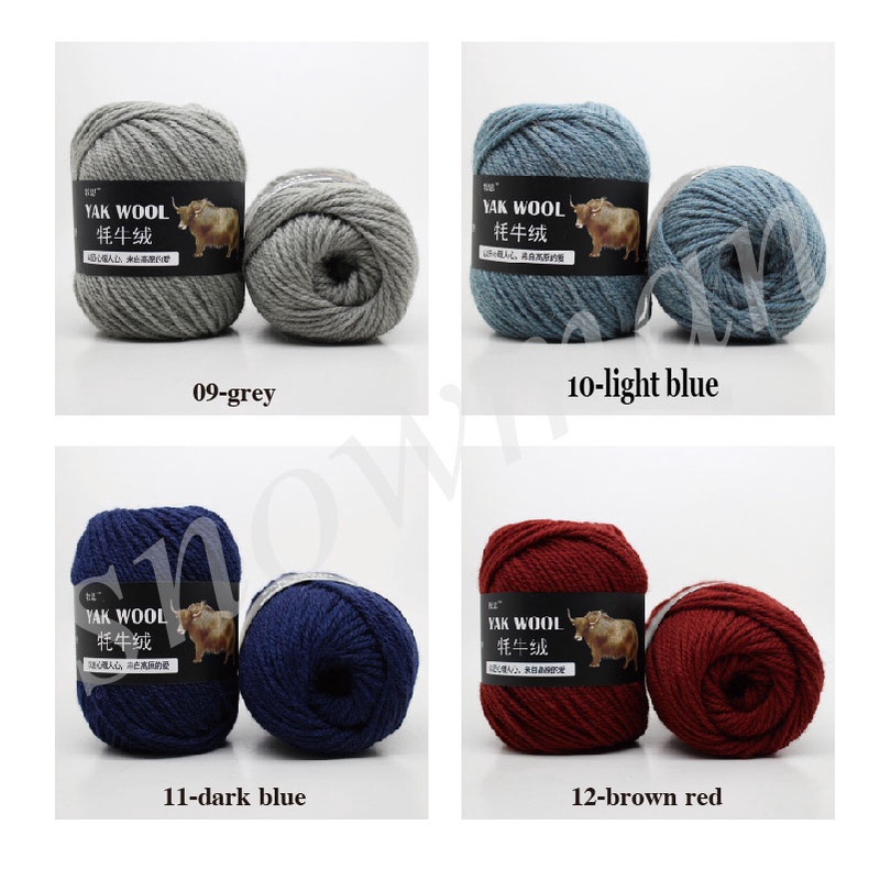 100g benang rajut 3ply yak wool scarf thread hat thread rompi wol benang crochet