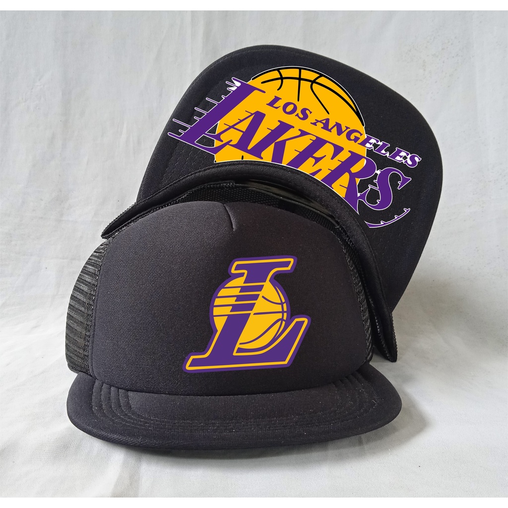 Topi Trucker Jaring Basket NBA LA Lakers