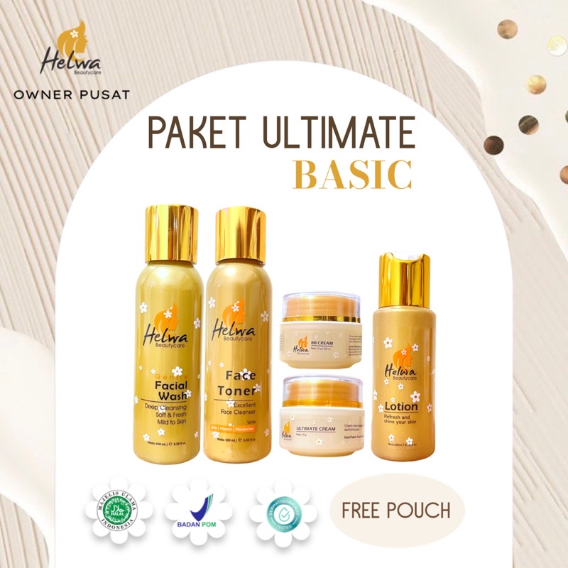 PAKET ULTIMATE ( WAJIB KONSUL ) Helwa Beautycare FREE POUCH TAS POUCH