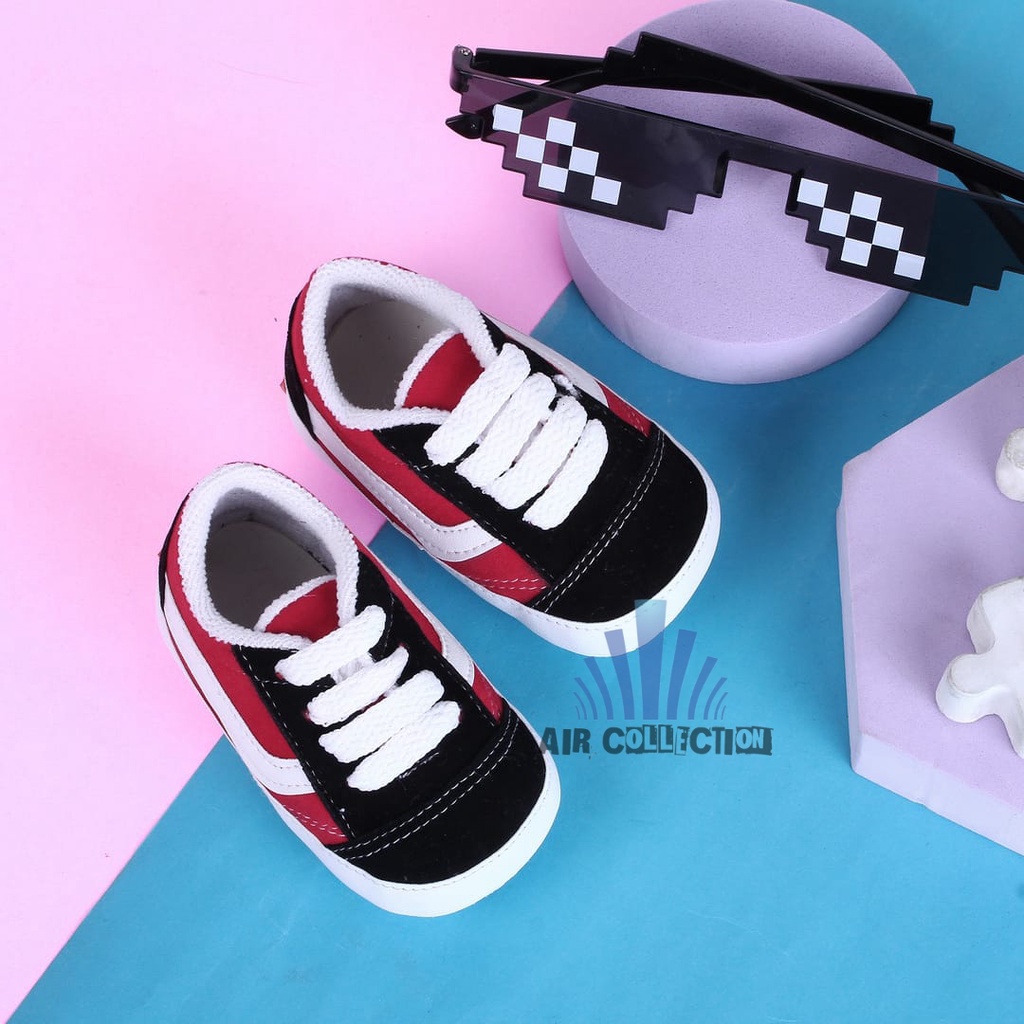 Sepatu Bayi Perempuan Laki-laki Usia 0 6 Bulan Prewalker Sneakers Baby Belajar Jalan - Air Collectins